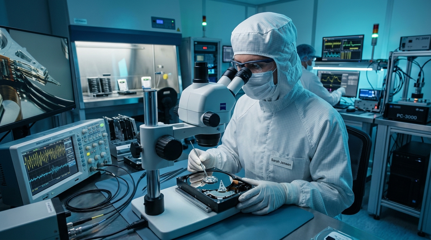 ISO Class 5 Data Recovery Cleanroom Lab
